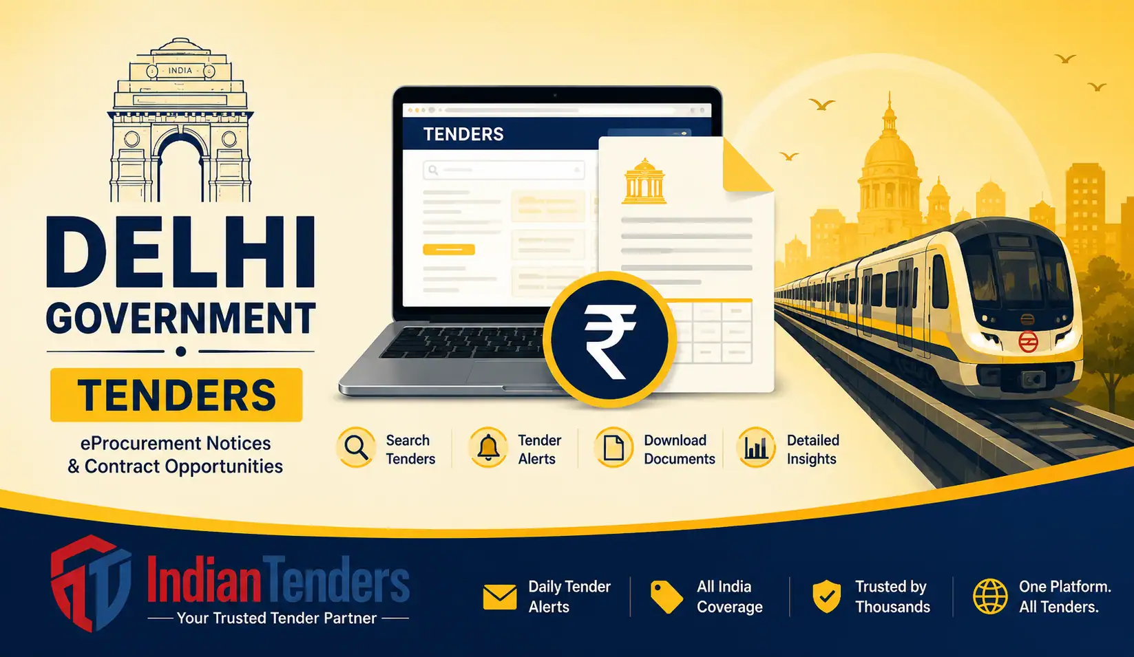 Delhi Government Tenders: The Complete Guide to eProcurement, Bid Opportunities & Tender Alerts in Delhi