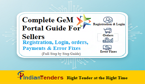 Guide for Sellers on the GeM Portal | Registration, Login, Orders, Payments and Error Fixes