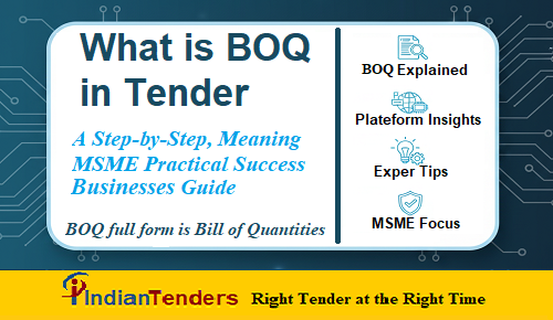 What is BOQ in Tender: A Step-by-Step MSME Success Guide
